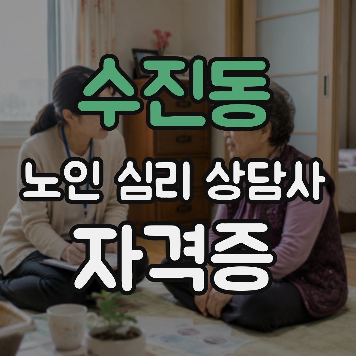 수진동 노인 심리 상담사 자격증
