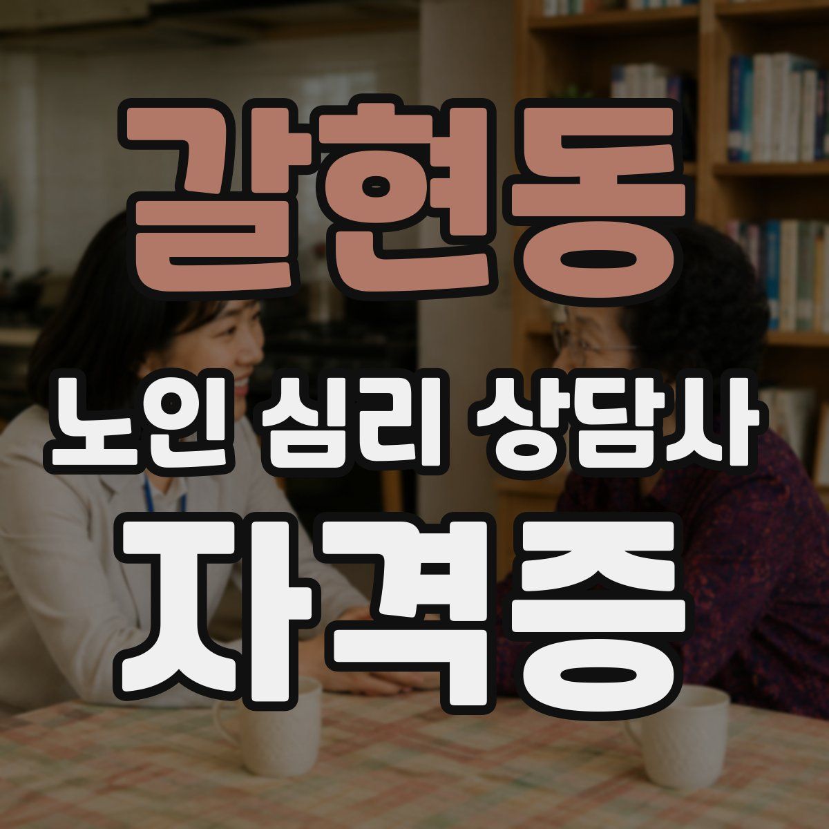 갈현동 노인 심리 상담사 자격증