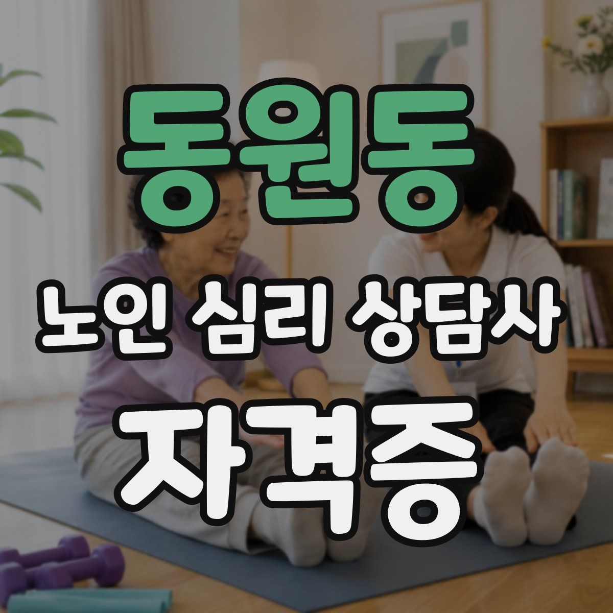 동원동 노인 심리 상담사 자격증