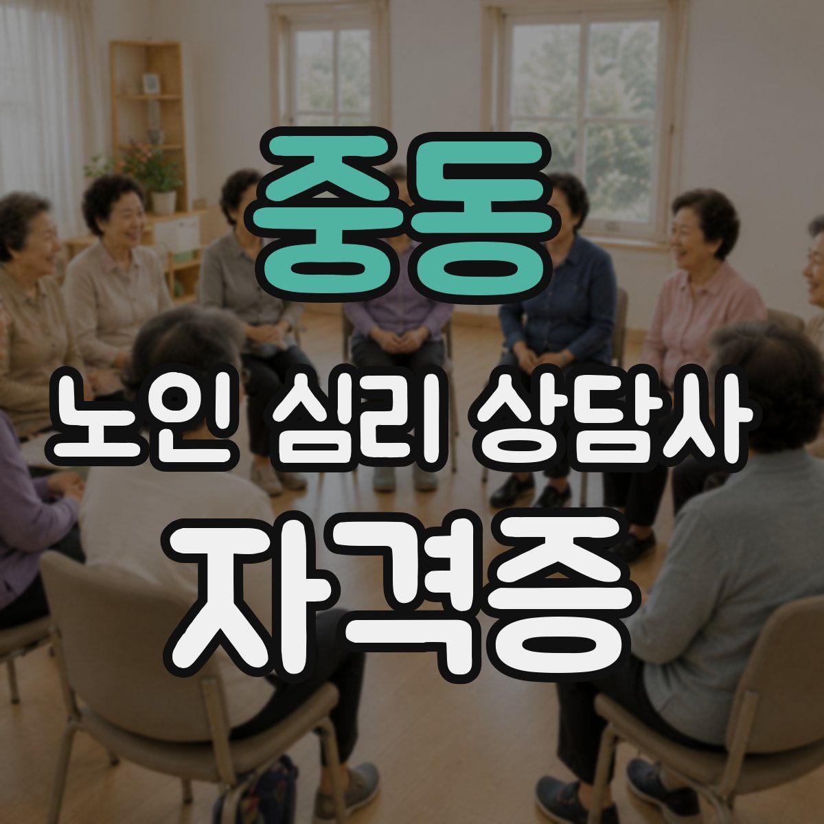 중동 노인 심리 상담사 자격증