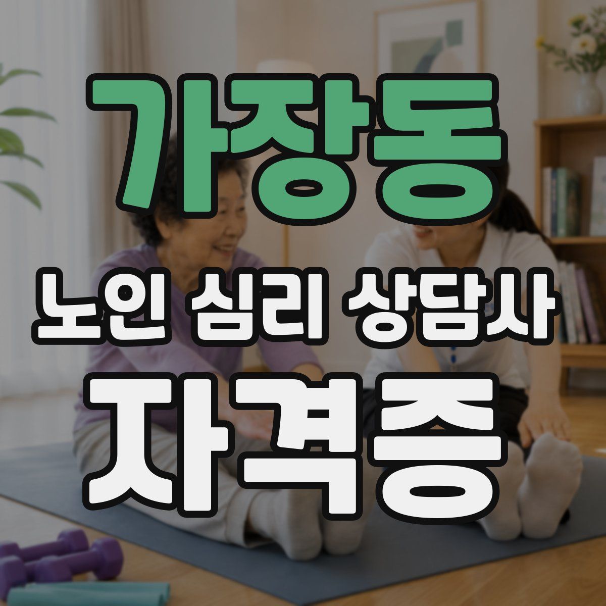 가장동 노인 심리 상담사 자격증