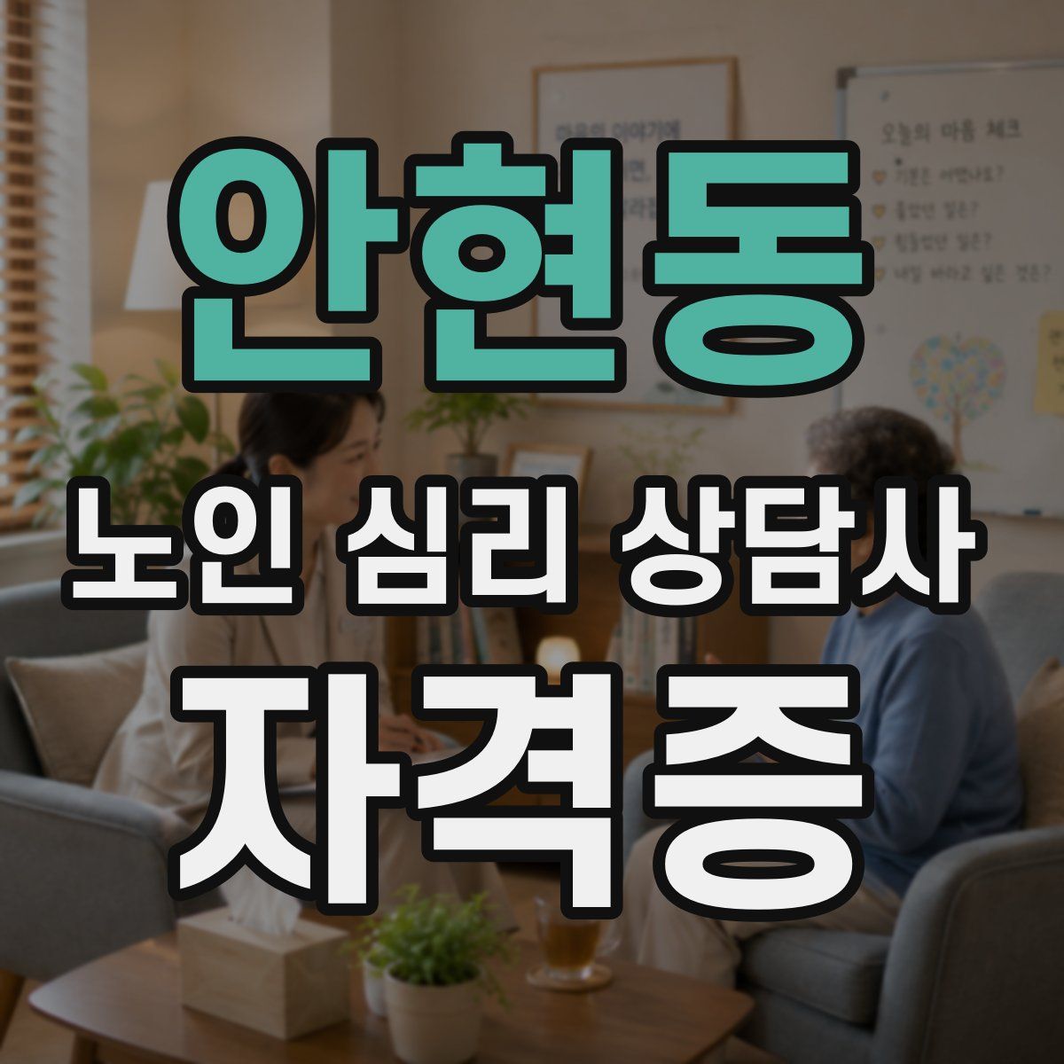 안현동 노인 심리 상담사 자격증