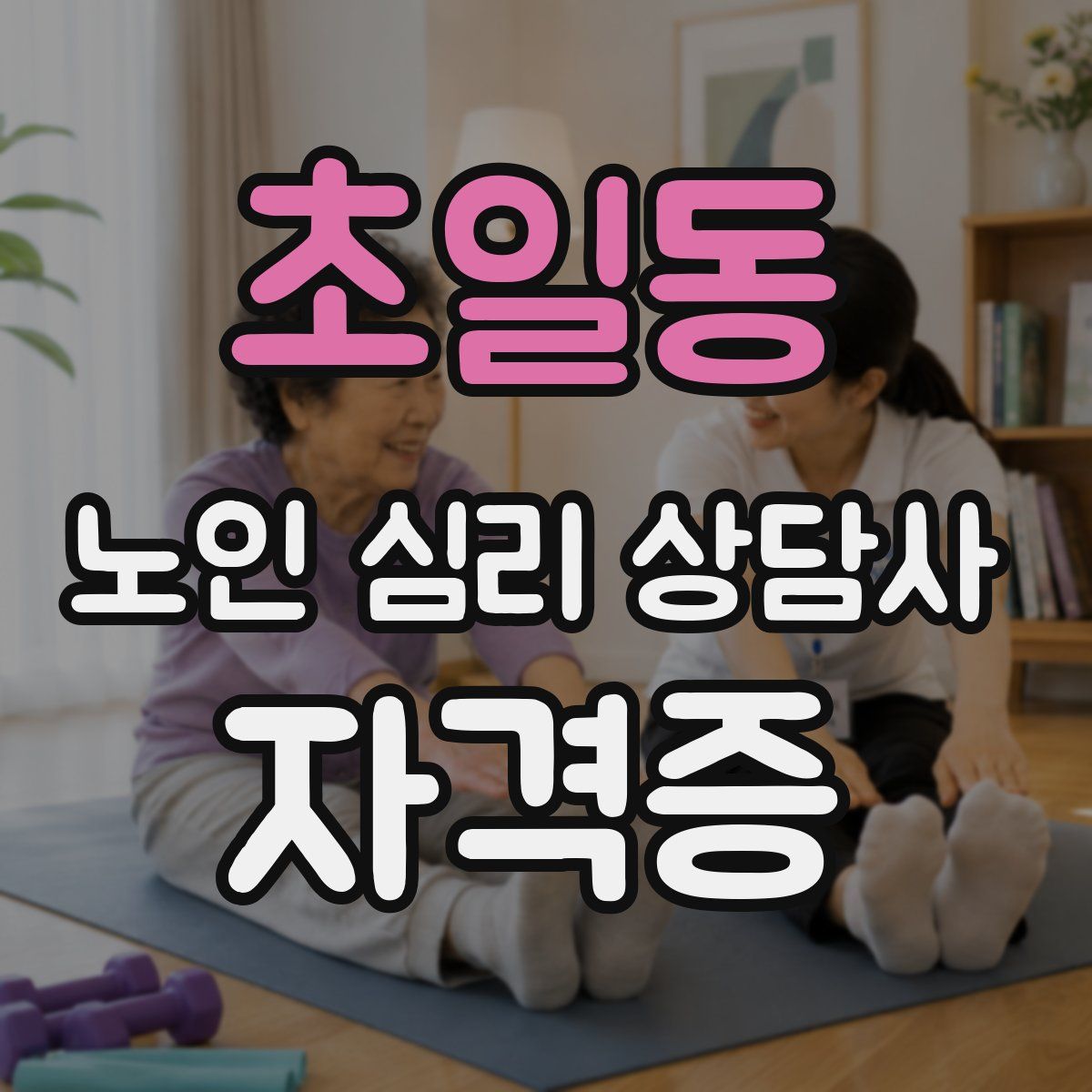 초일동 노인 심리 상담사 자격증