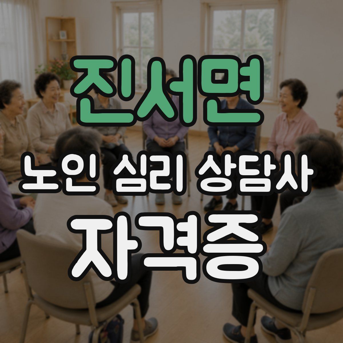진서면 노인 심리 상담사 자격증
