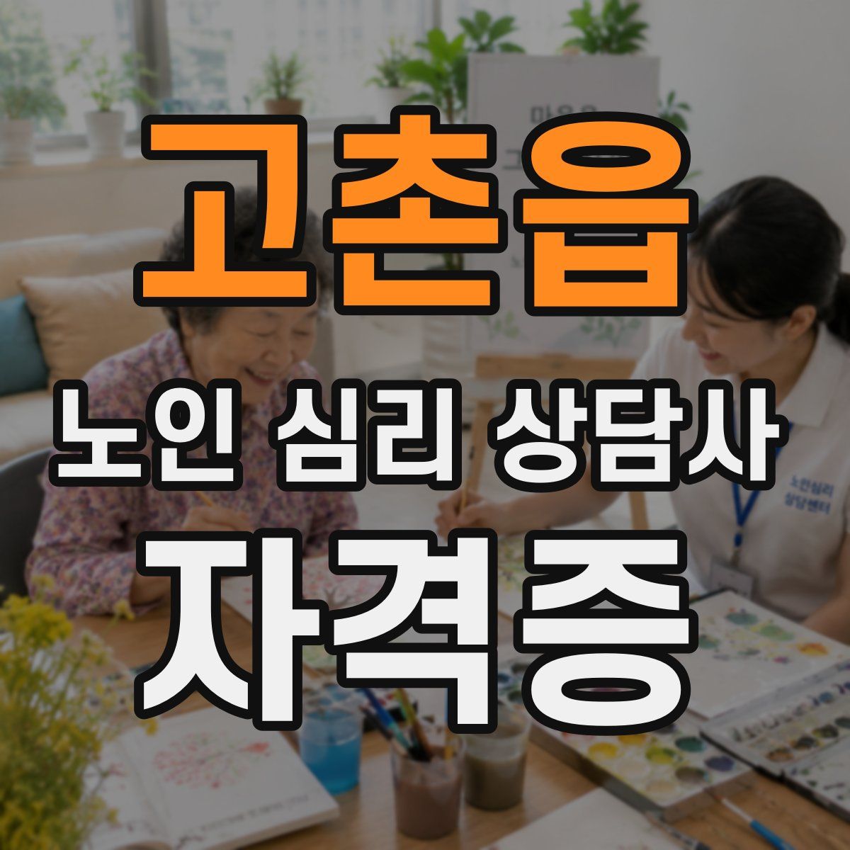 고촌읍 노인 심리 상담사 자격증