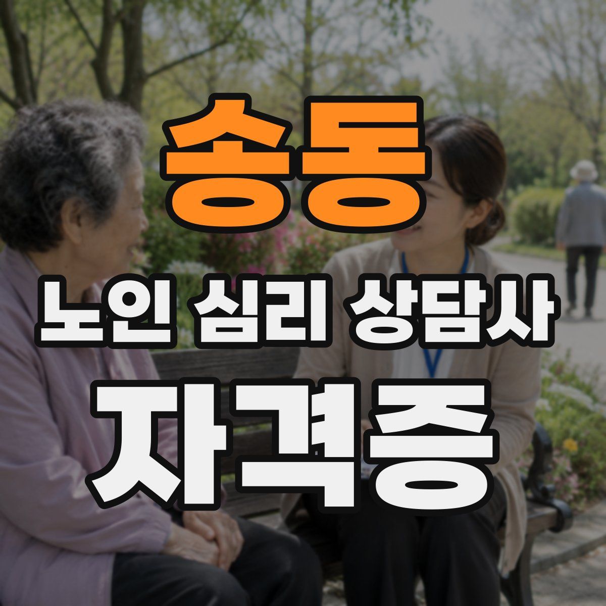 송동 노인 심리 상담사 자격증