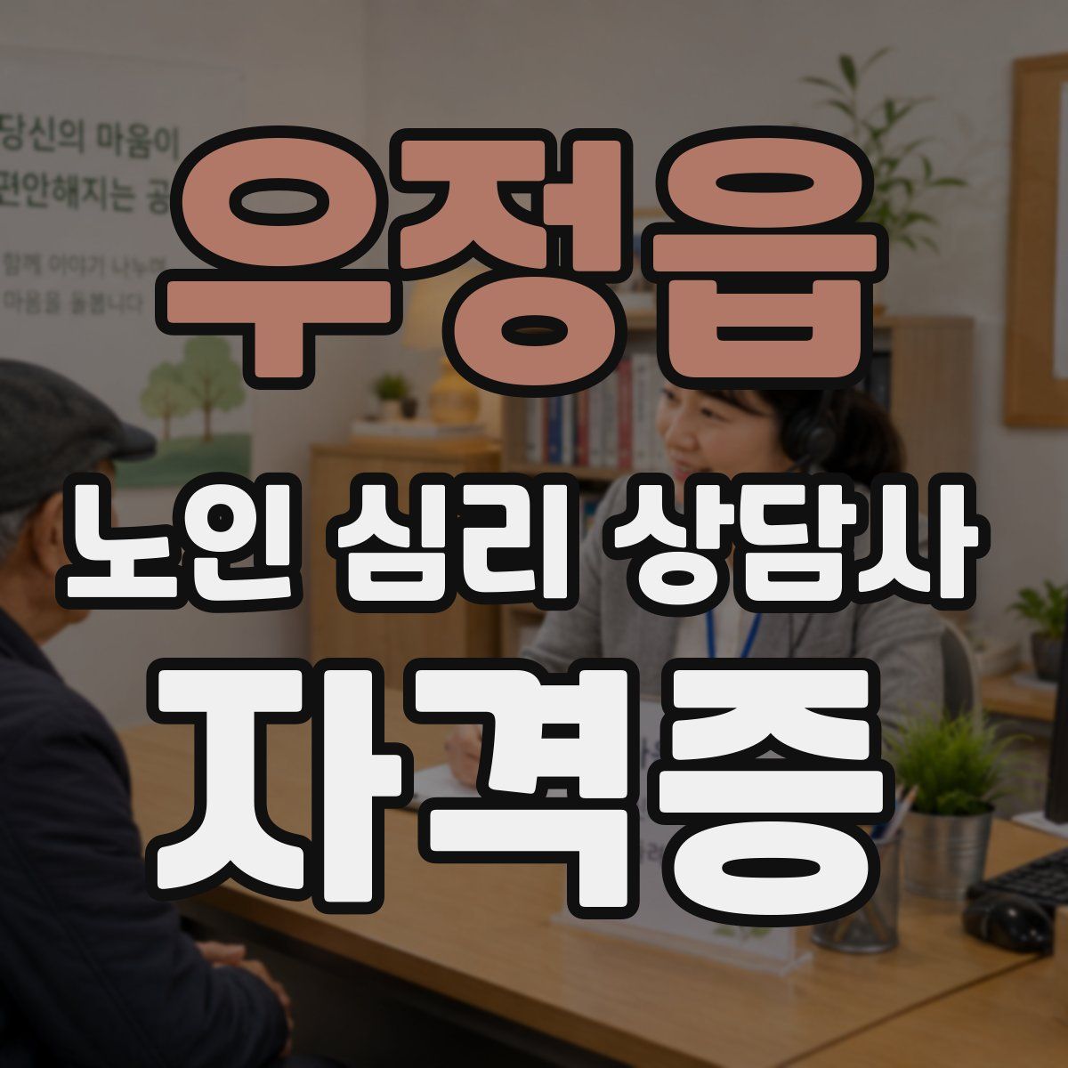 우정읍 노인 심리 상담사 자격증