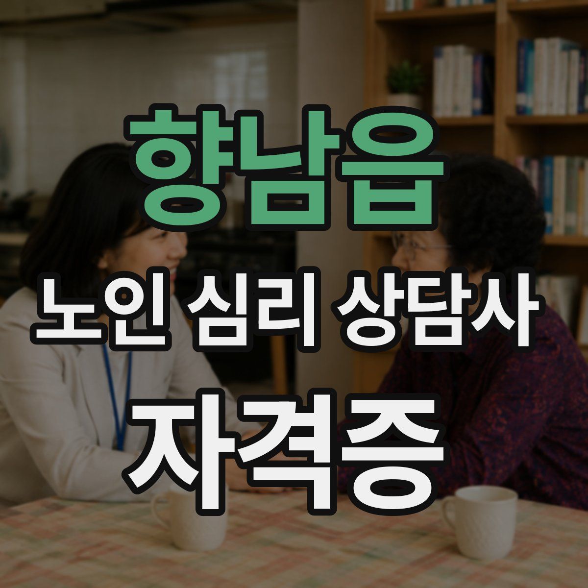 향남읍 노인 심리 상담사 자격증