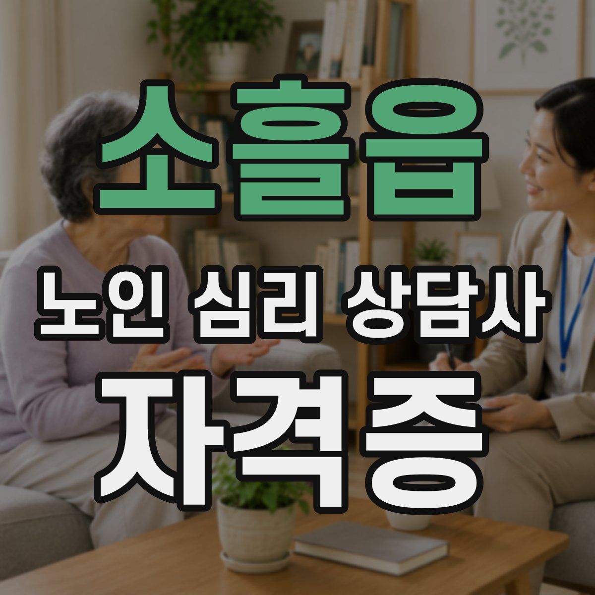 소흘읍 노인 심리 상담사 자격증