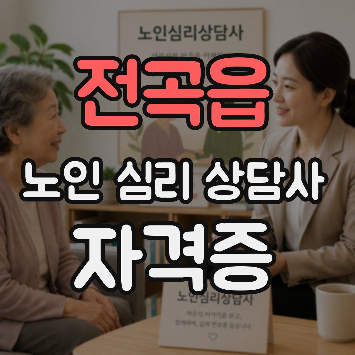 전곡읍 노인 심리 상담사 자격증