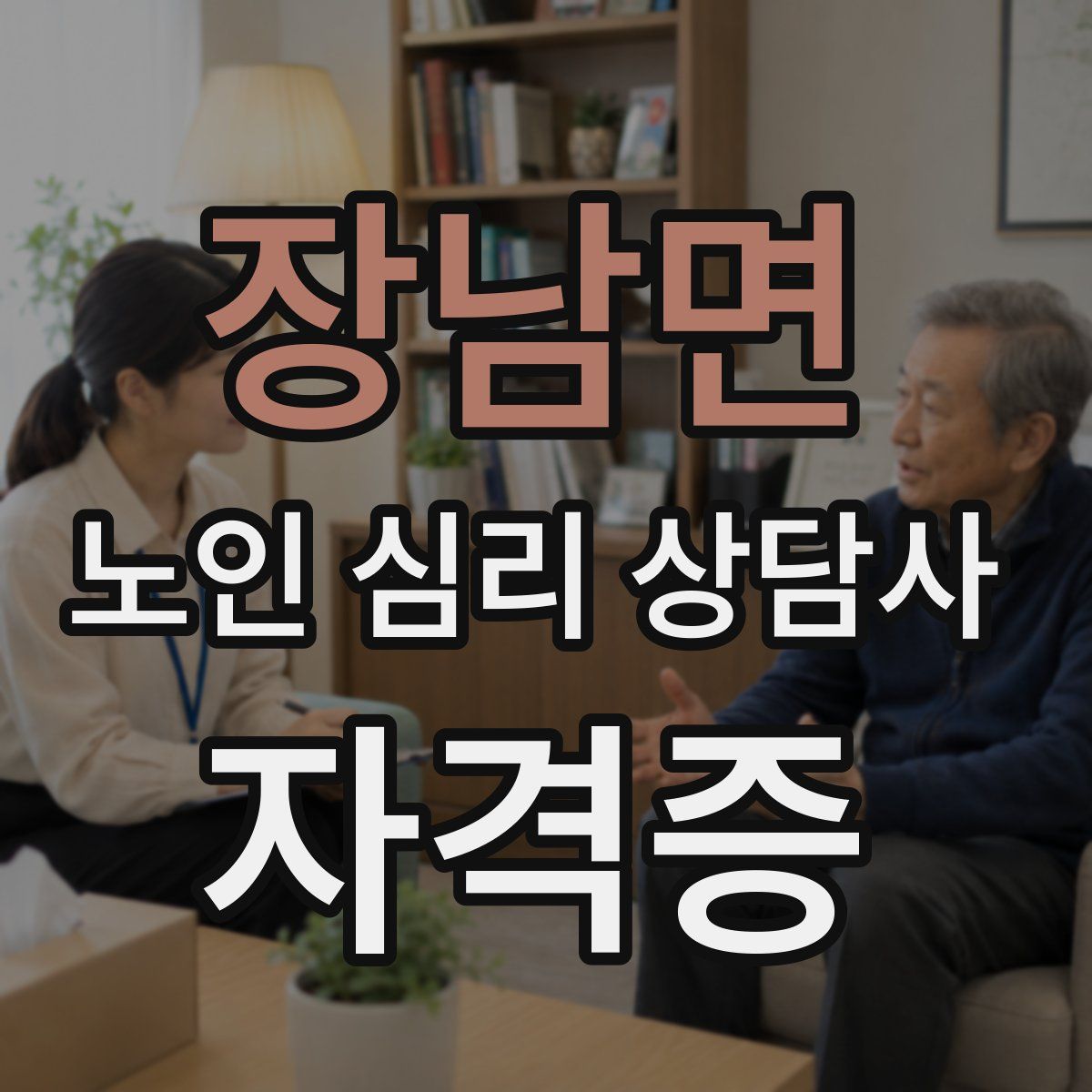 장남면 노인 심리 상담사 자격증