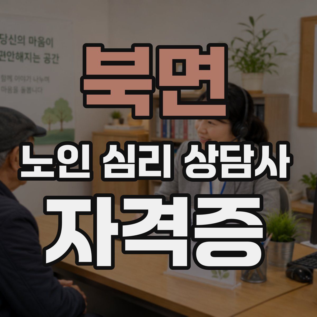 북면 노인 심리 상담사 자격증