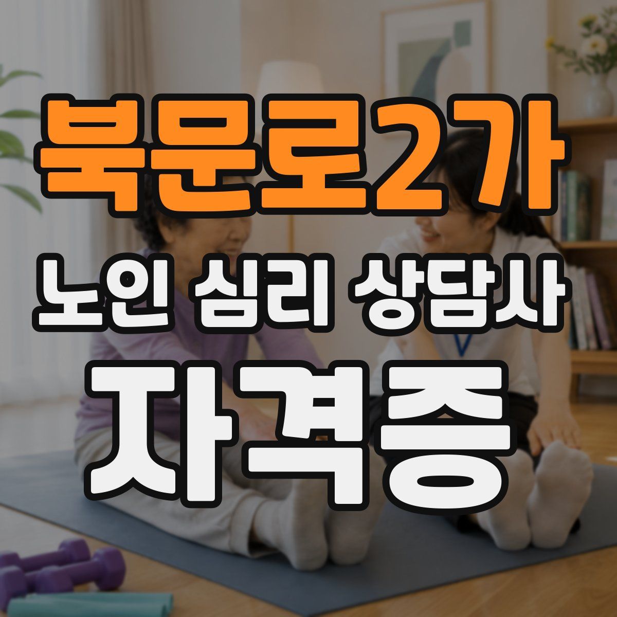 북문로2가 노인 심리 상담사 자격증
