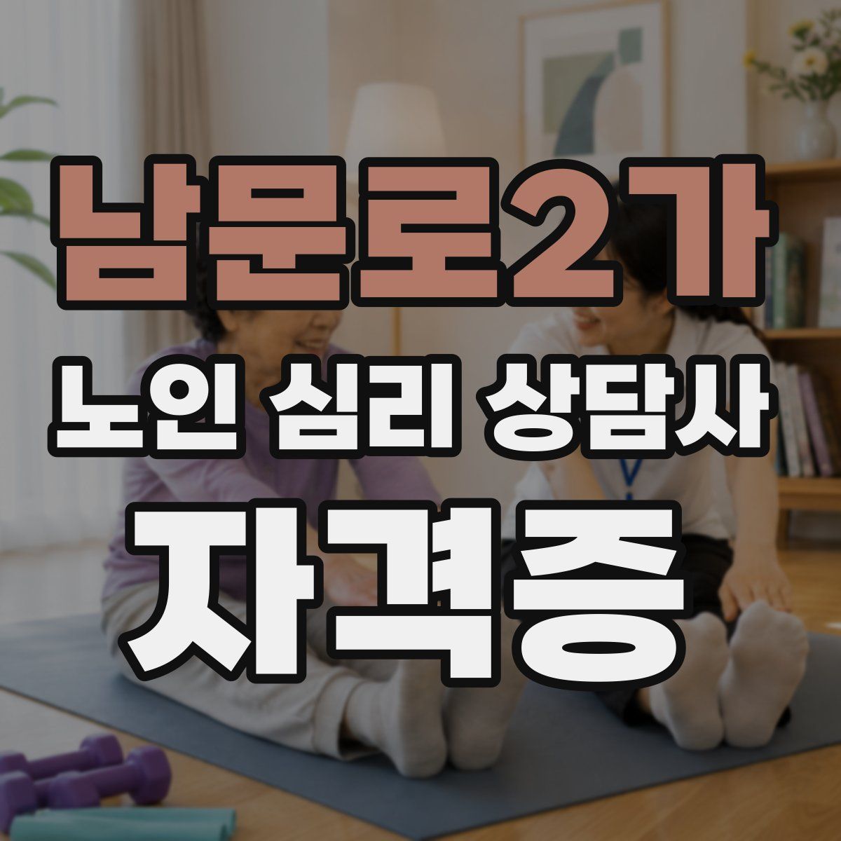 남문로2가 노인 심리 상담사 자격증