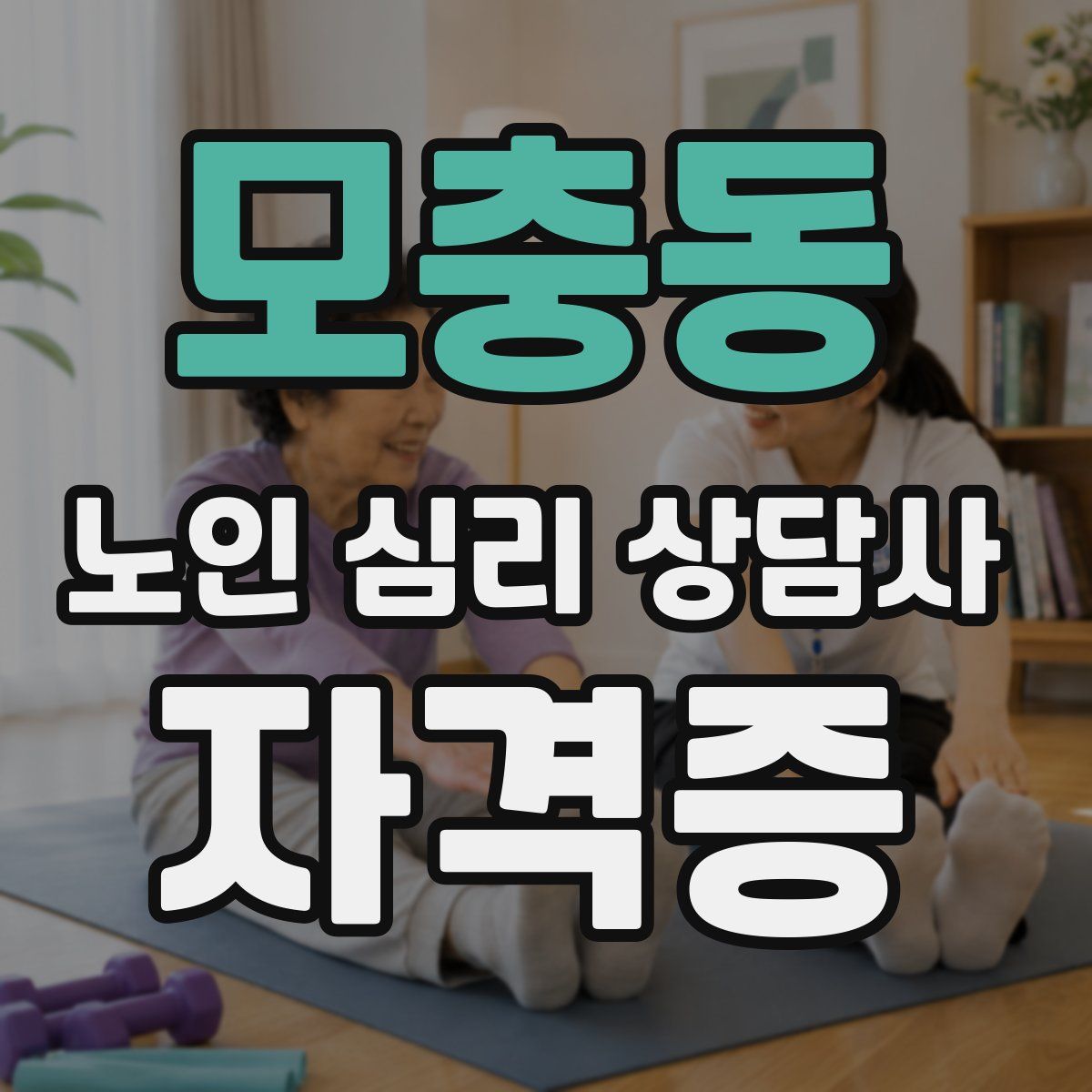 모충동 노인 심리 상담사 자격증