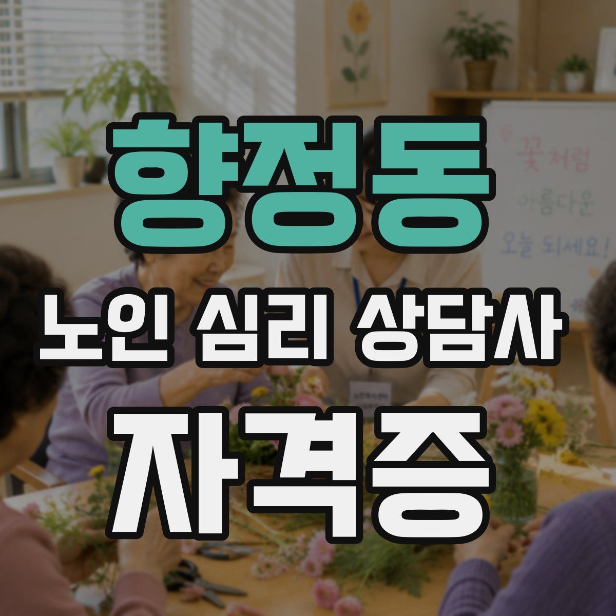 향정동 노인 심리 상담사 자격증