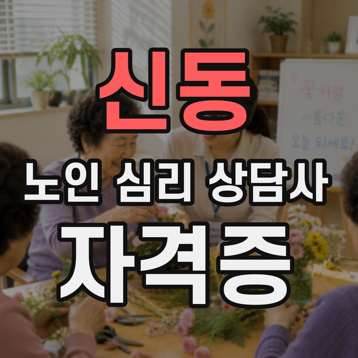 신동 노인 심리 상담사 자격증