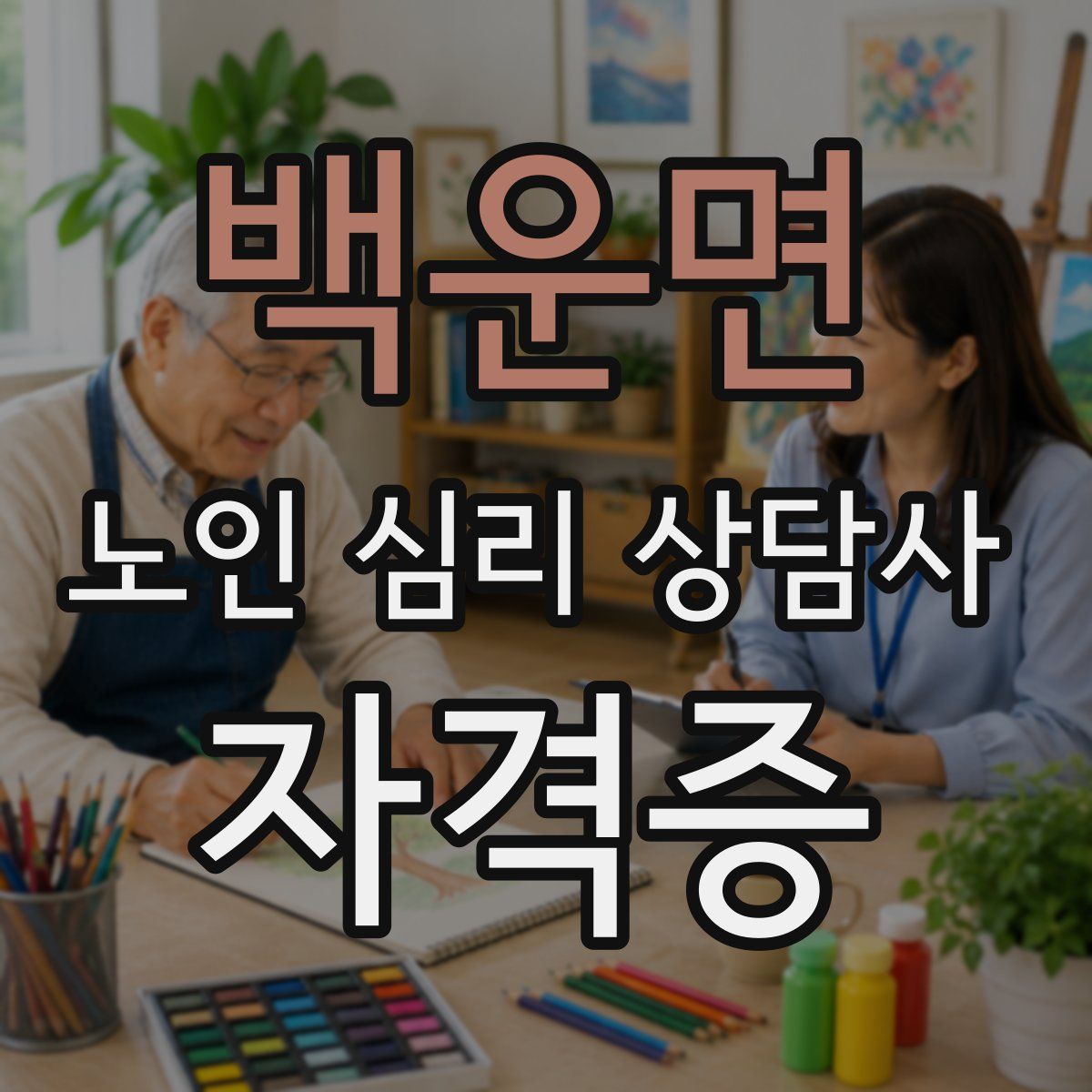 백운면 노인 심리 상담사 자격증
