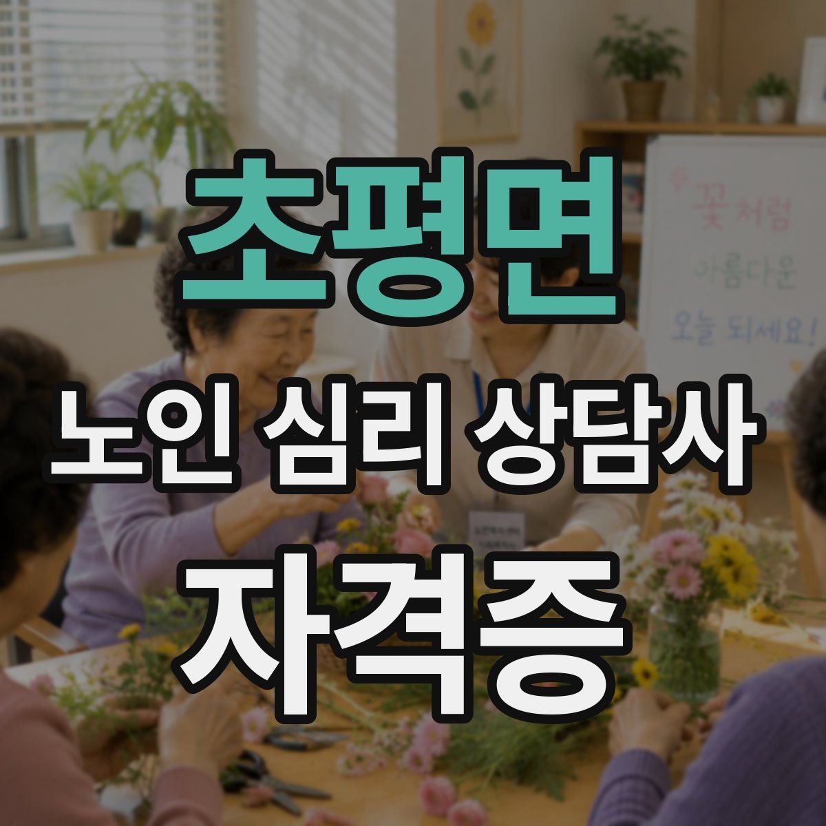 초평면 노인 심리 상담사 자격증