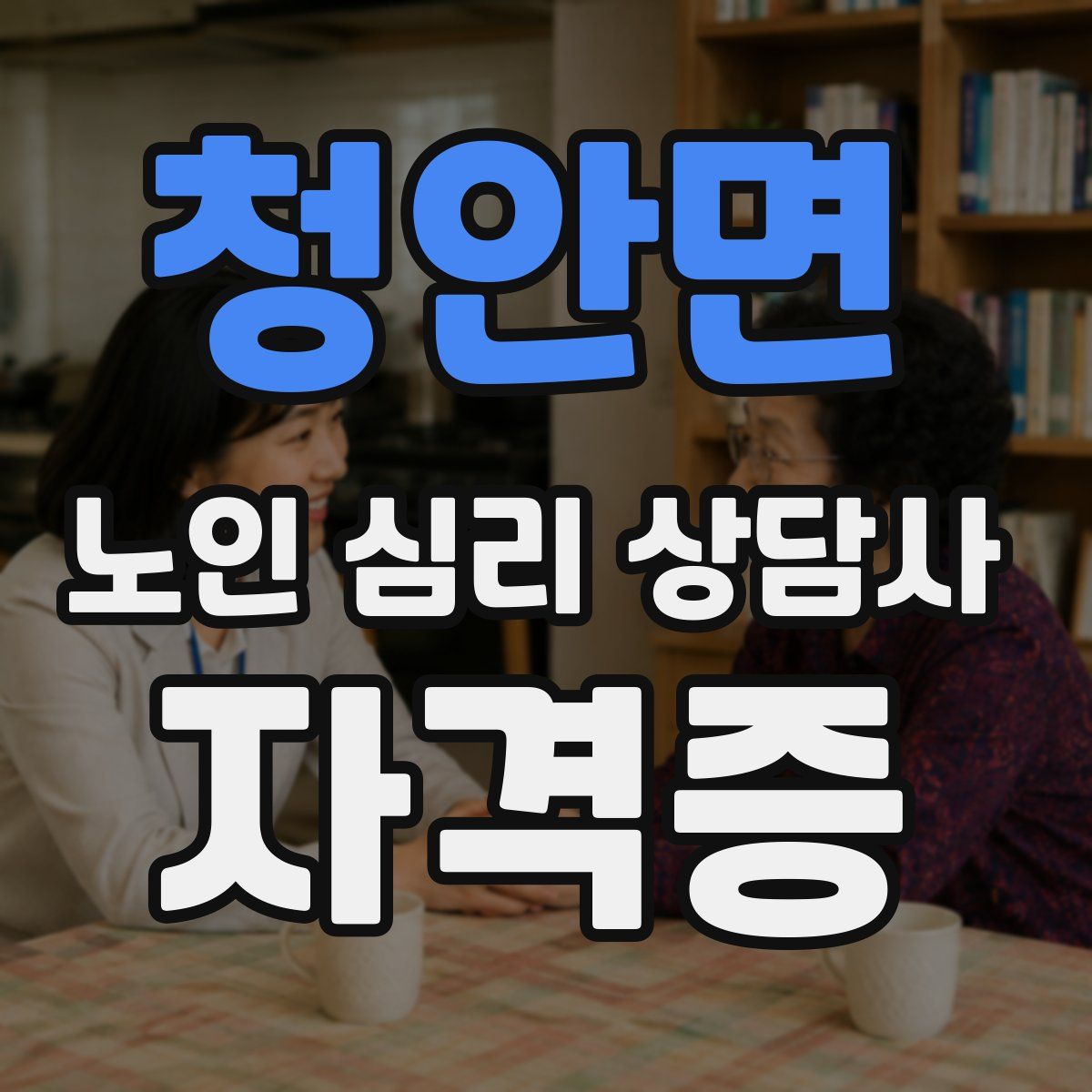 청안면 노인 심리 상담사 자격증