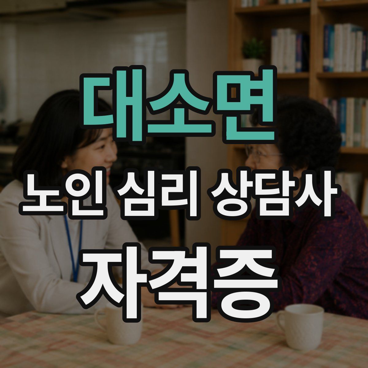 대소면 노인 심리 상담사 자격증