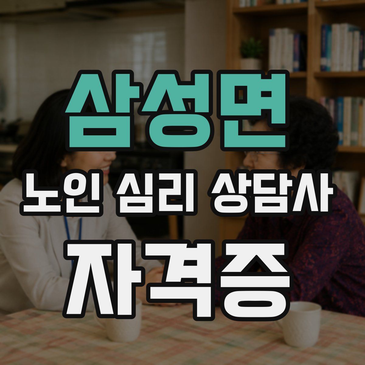 삼성면 노인 심리 상담사 자격증