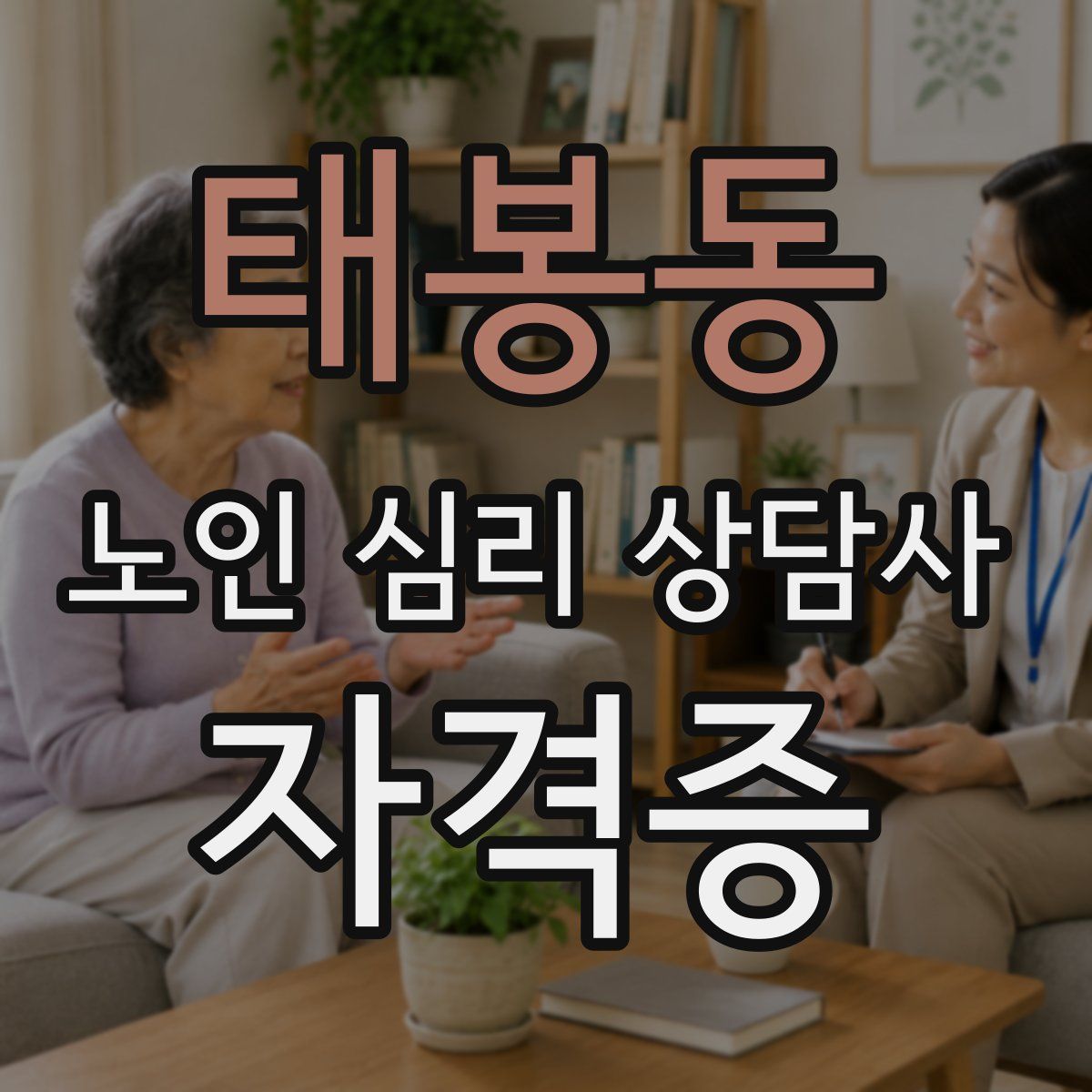 태봉동 노인 심리 상담사 자격증