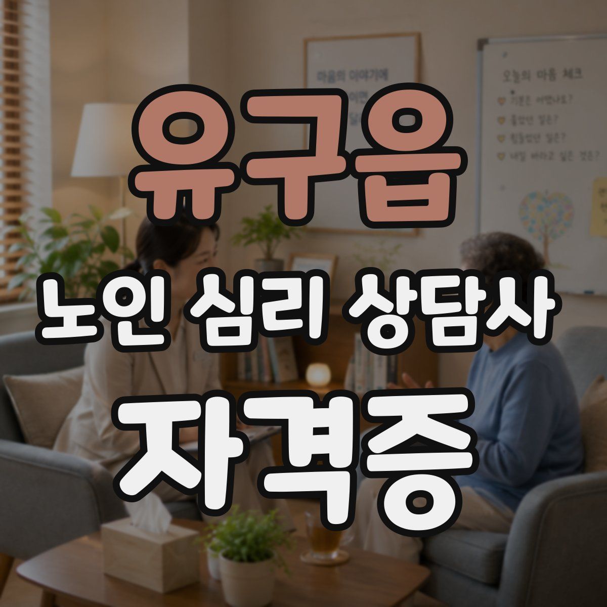유구읍 노인 심리 상담사 자격증