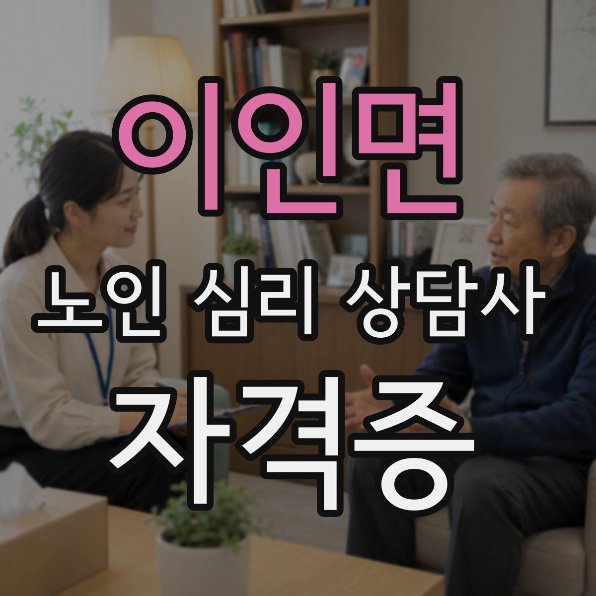 이인면 노인 심리 상담사 자격증