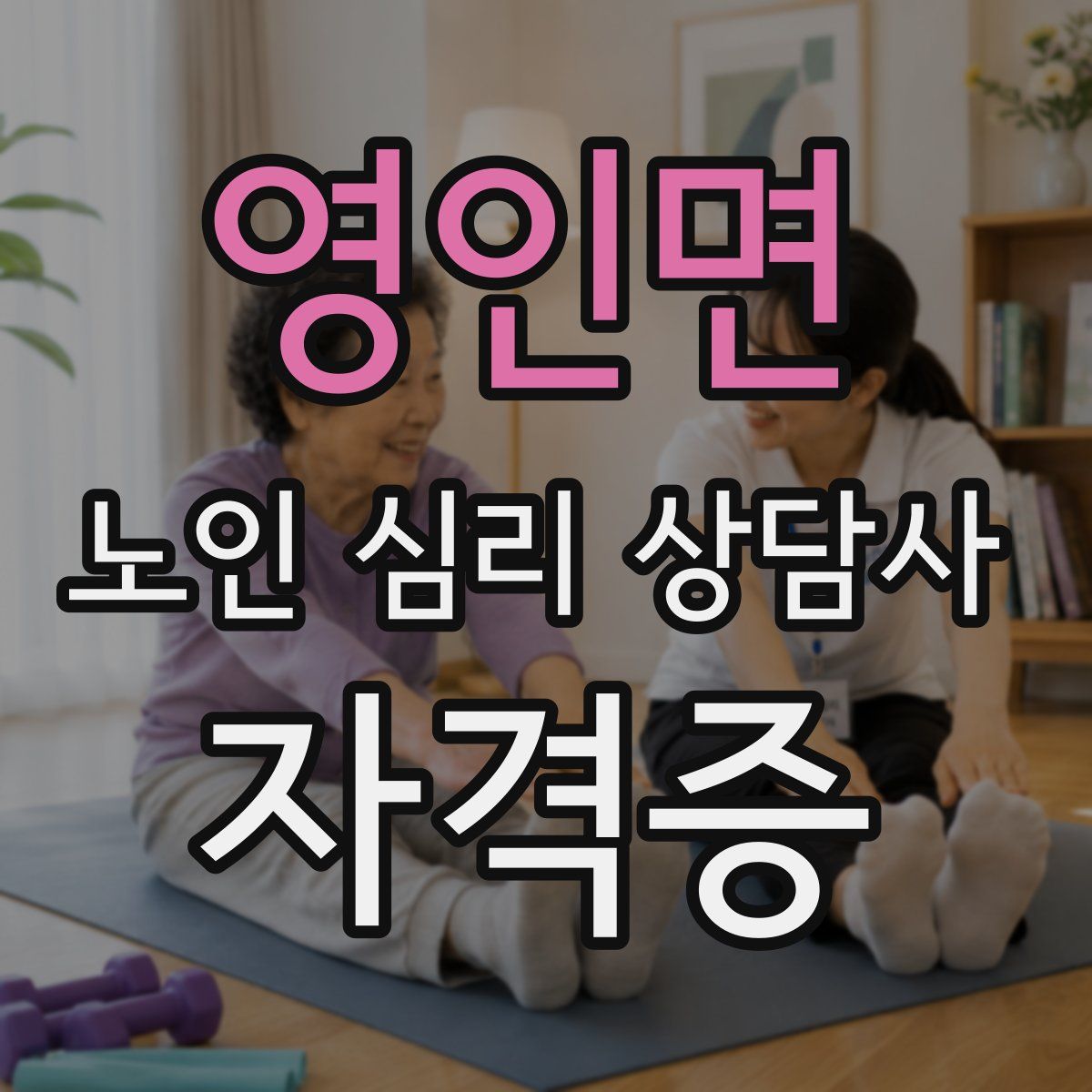 영인면 노인 심리 상담사 자격증