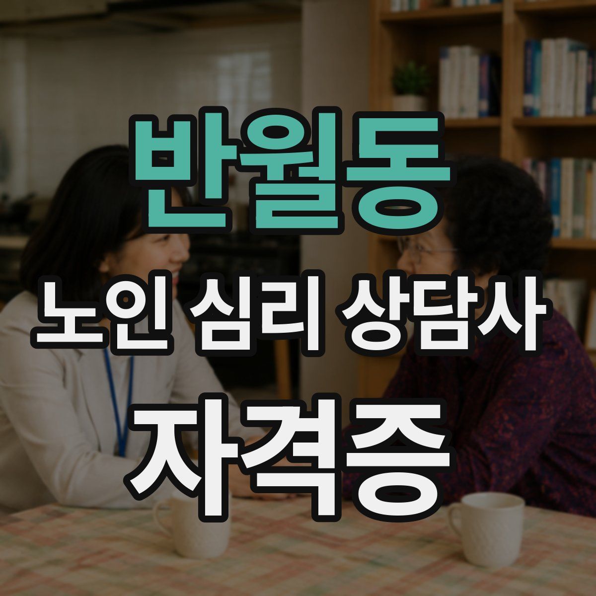반월동 노인 심리 상담사 자격증
