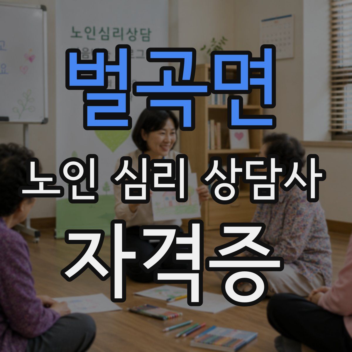 벌곡면 노인 심리 상담사 자격증