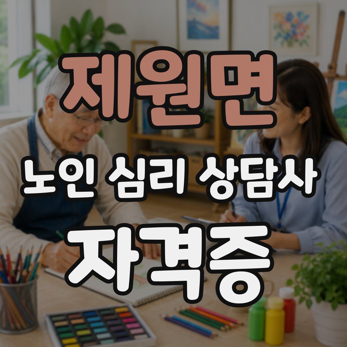 제원면 노인 심리 상담사 자격증