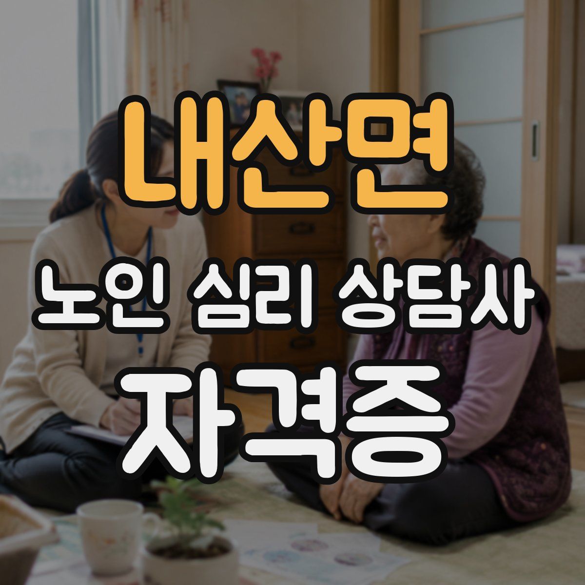 내산면 노인 심리 상담사 자격증
