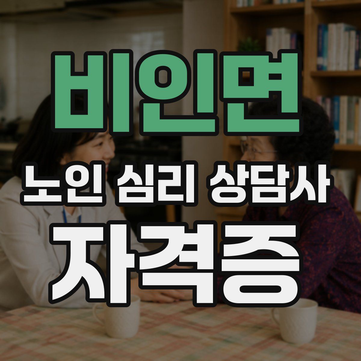비인면 노인 심리 상담사 자격증