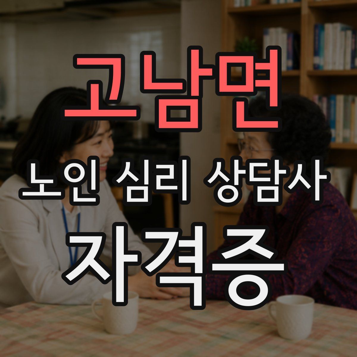 고남면 노인 심리 상담사 자격증