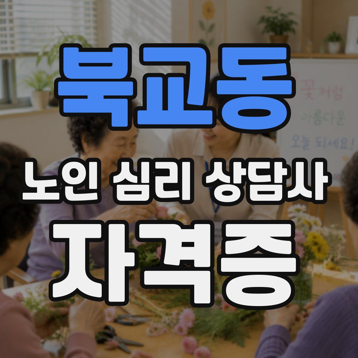 북교동 노인 심리 상담사 자격증