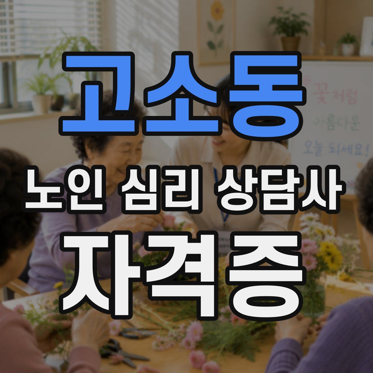 고소동 노인 심리 상담사 자격증