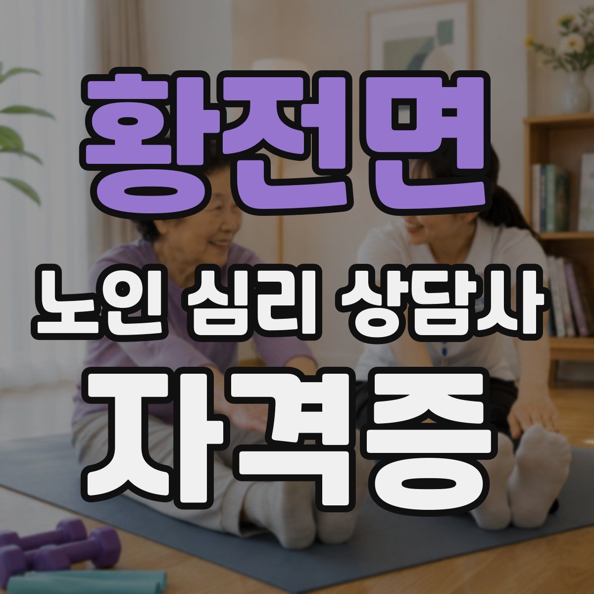 황전면 노인 심리 상담사 자격증