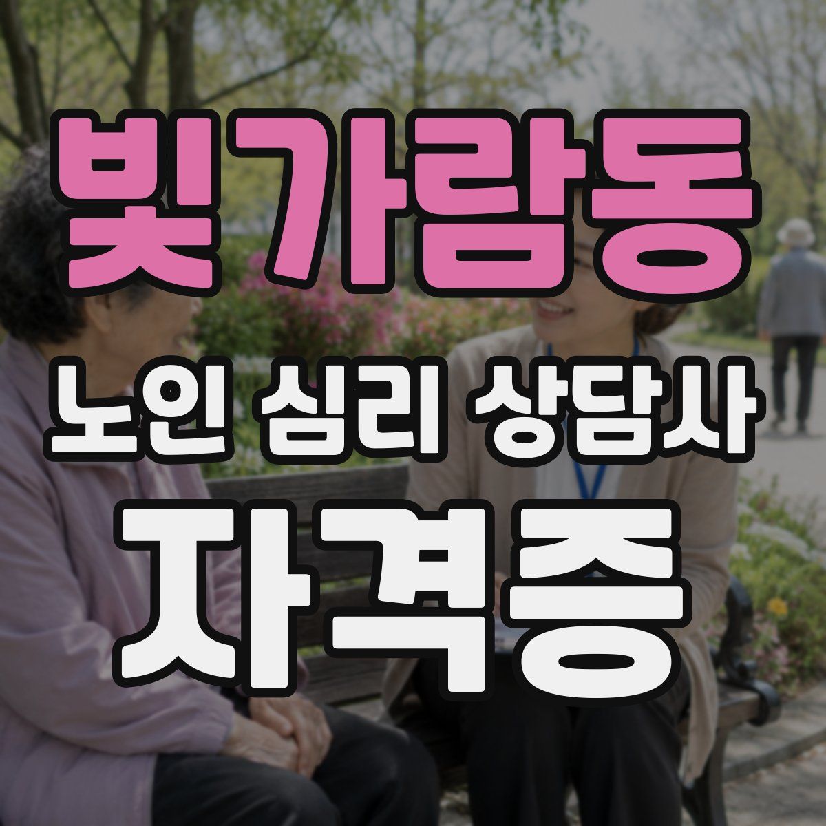 빛가람동 노인 심리 상담사 자격증