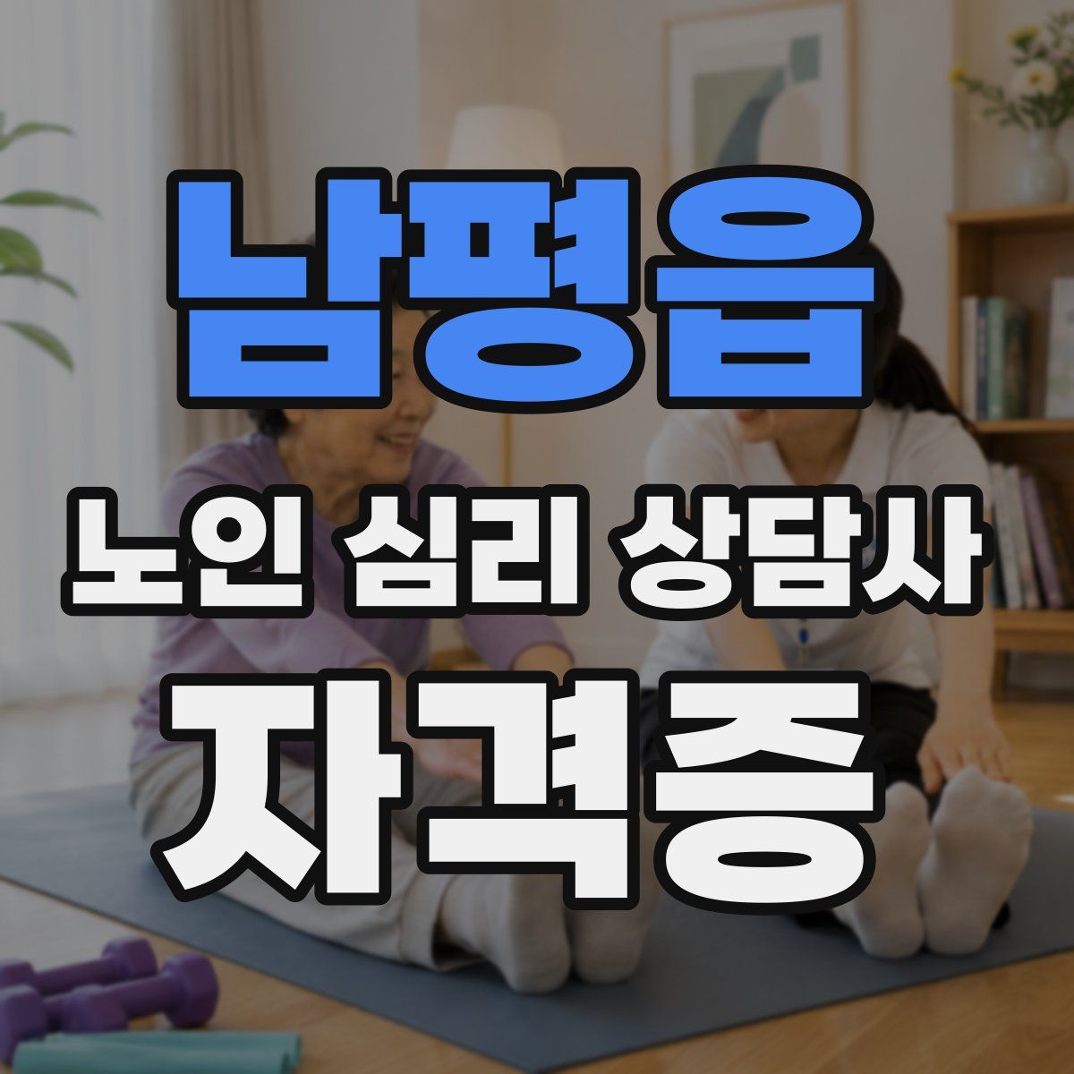 남평읍 노인 심리 상담사 자격증