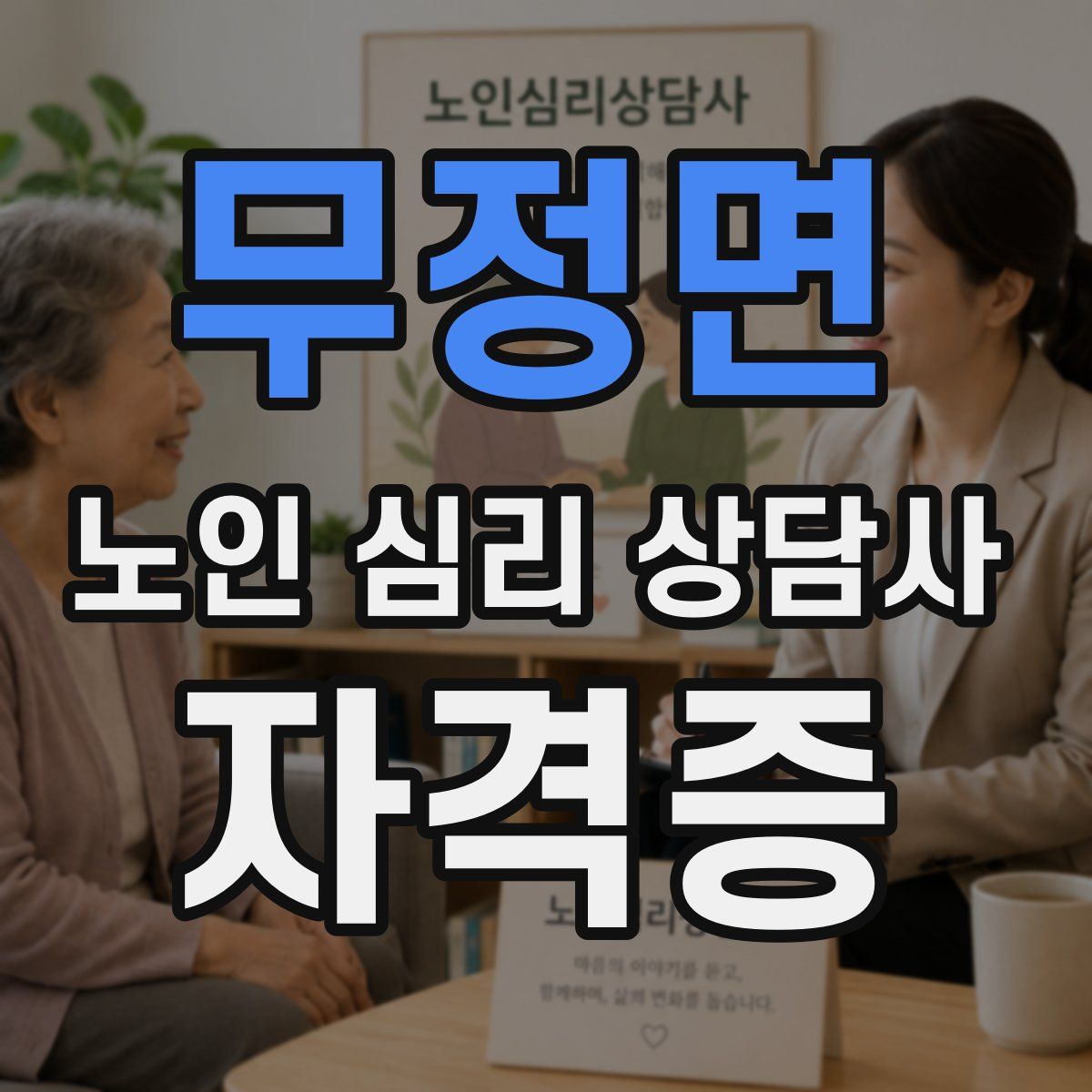 무정면 노인 심리 상담사 자격증