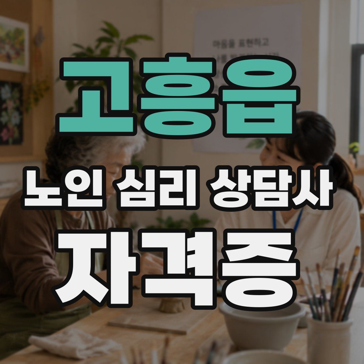 고흥읍 노인 심리 상담사 자격증