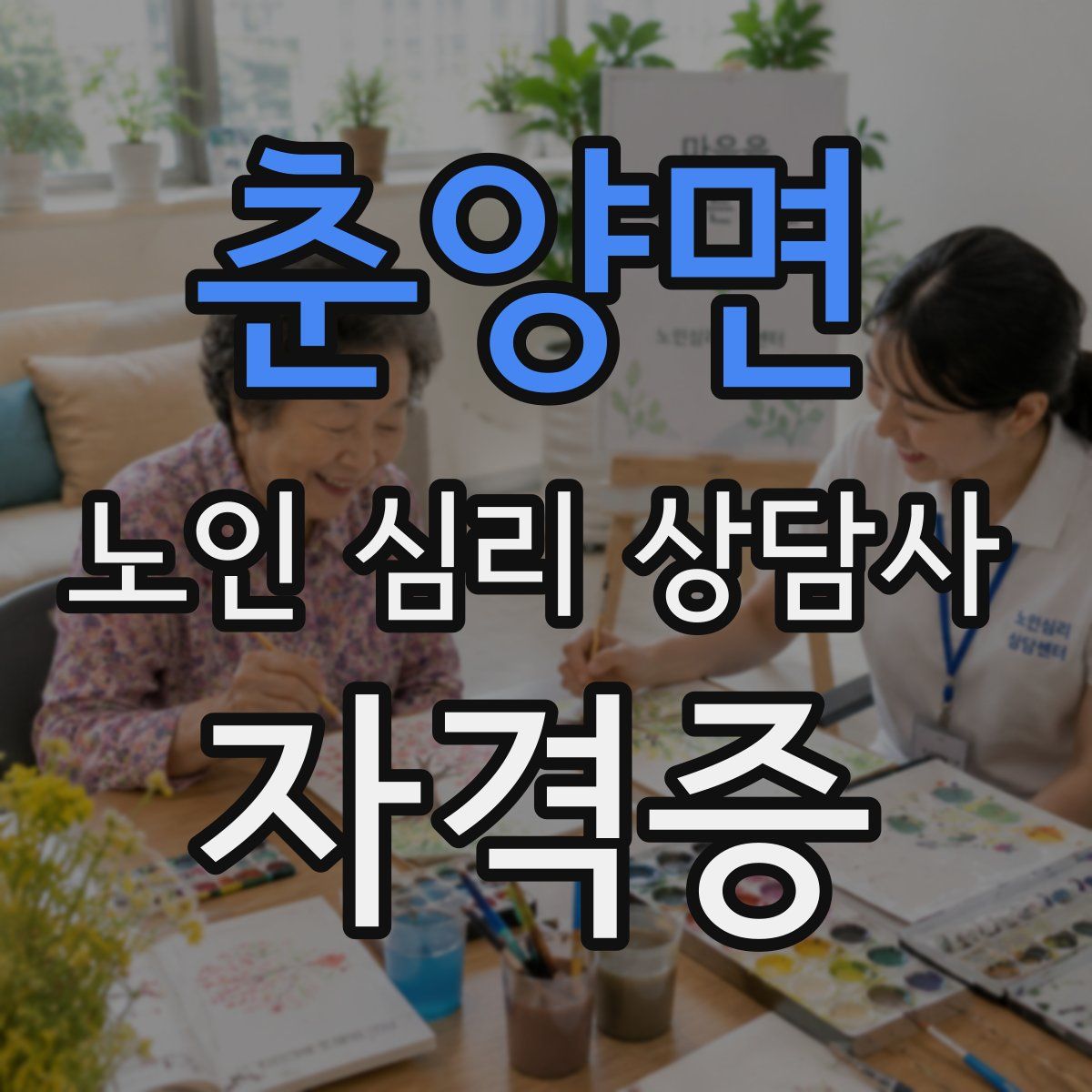 춘양면 노인 심리 상담사 자격증