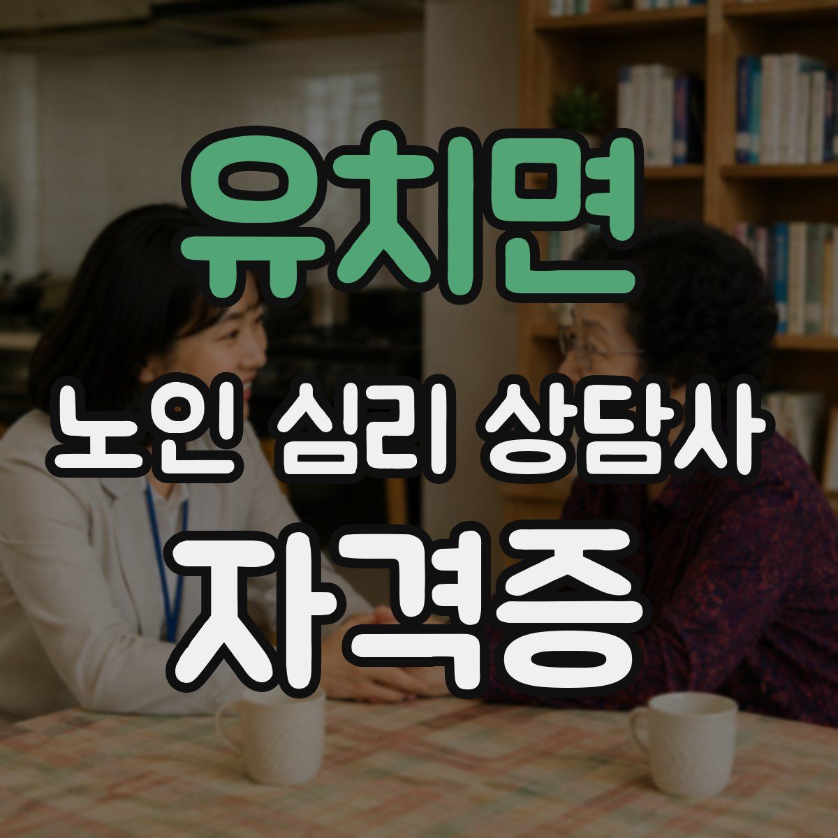 유치면 노인 심리 상담사 자격증