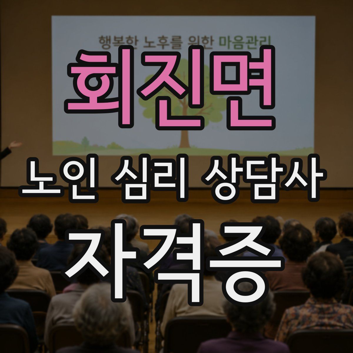 회진면 노인 심리 상담사 자격증