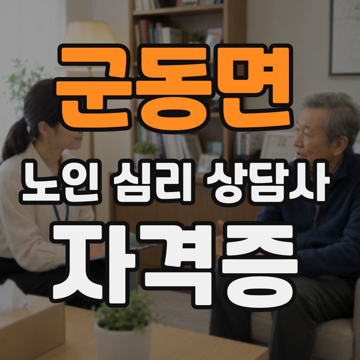 군동면 노인 심리 상담사 자격증