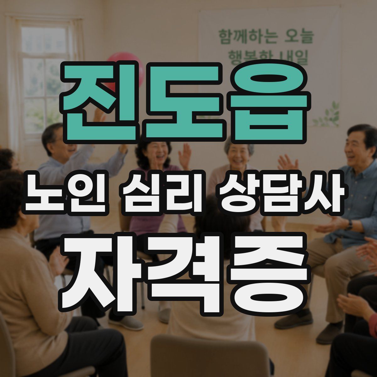 진도읍 노인 심리 상담사 자격증