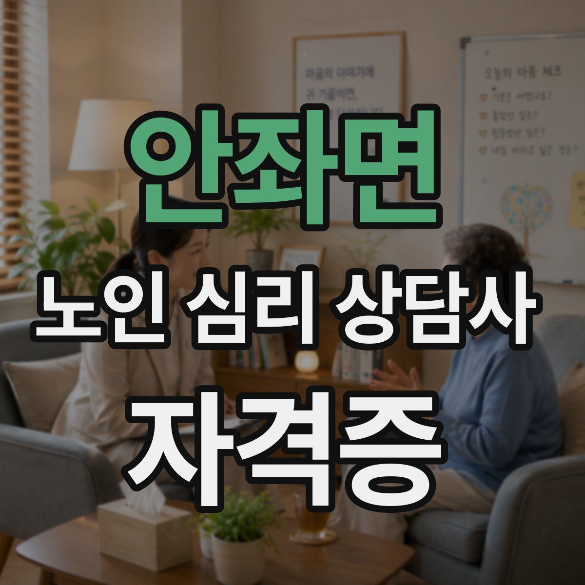 안좌면 노인 심리 상담사 자격증