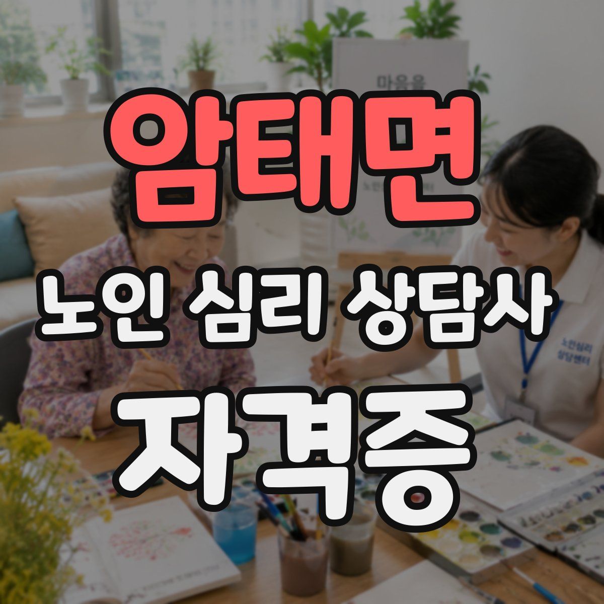 암태면 노인 심리 상담사 자격증